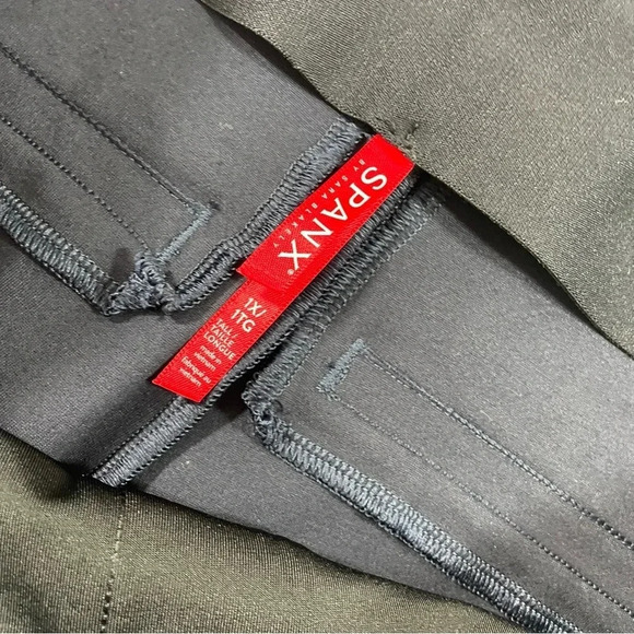 Spanx Perfect Pants Ankle Piped Skinny Ponte Knit Navy Blue - Picture 6 of 11